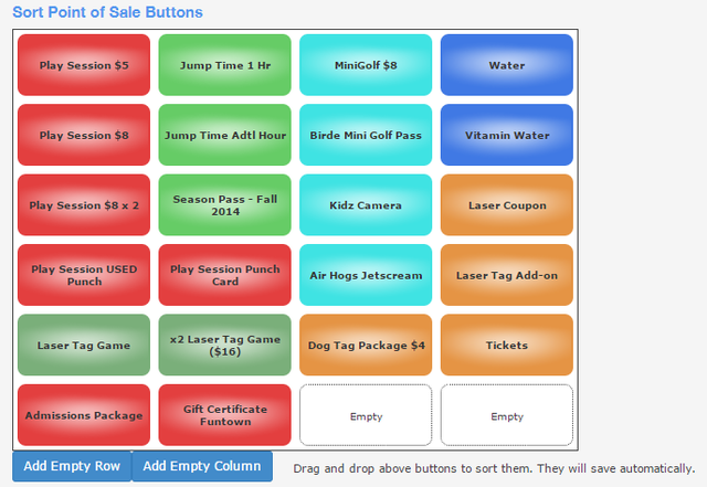 POS Button Layout