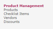 Product Management Buttons
